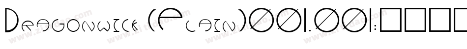 Dragonwick (Plain)001.001字体转换